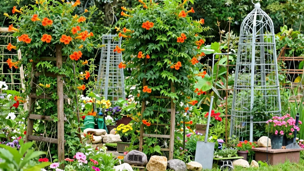 8 Trumpet Vine Trellis Ideas for a Bold and Colorful Garden Feature